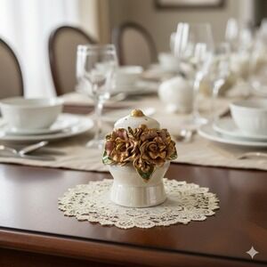 Vintage Capodimonte Salt OR Pepper Shaker Unbranded Replacement Iridescent